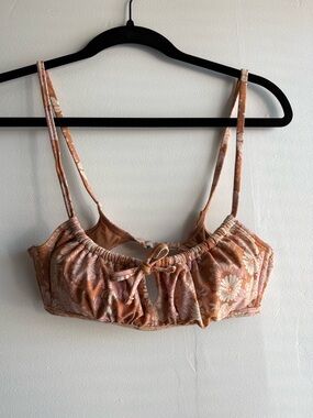 Floral Print Bikini Top